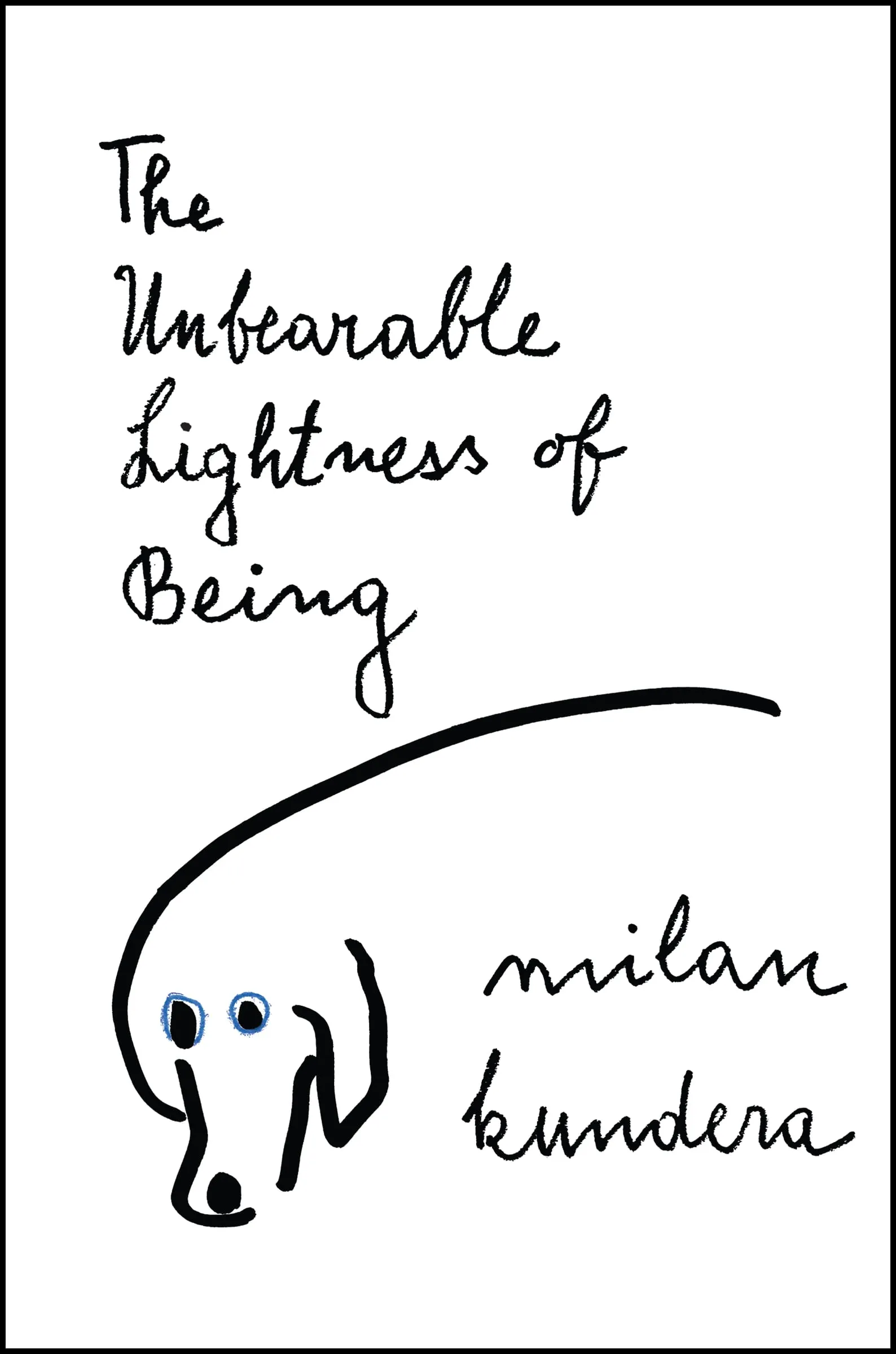The cover of The Unbearable Lightness of Being by Milan Kundera